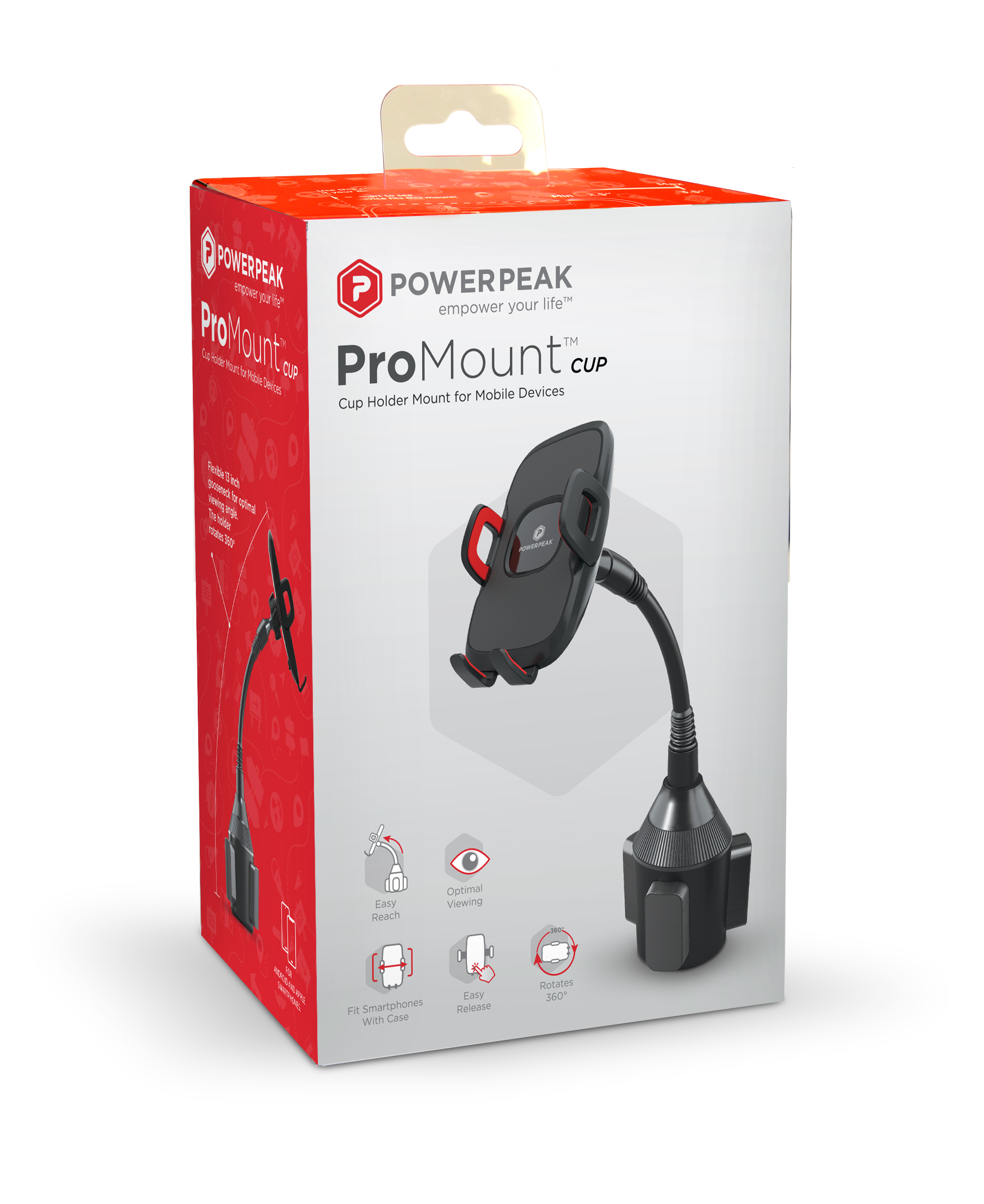PowerPeak  - ProMount Car Mount Cup Holder