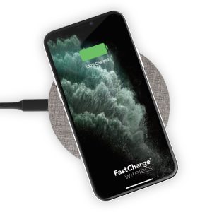 PowerPeak 15W Fast Charge Wireless Charging Pad - Fast Charge adapter included
