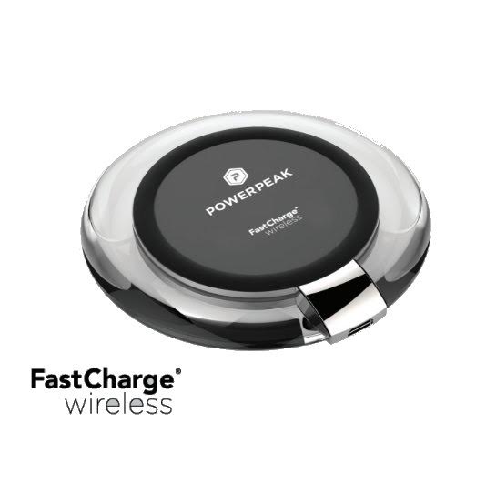 PowerPeak Fast Charging Wireless Pad for Qi Compatible ***BULK***
