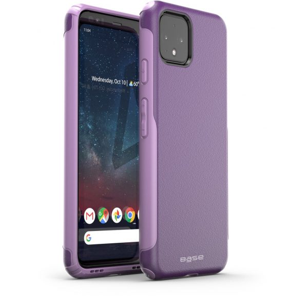 Base Google Pixel 4 XL ProTech - Rugged Armor Protective Case - Purple