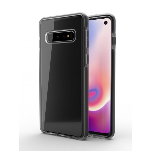 Clear case BorderLine with black edges for Samsung Galaxy S10e cell phone
