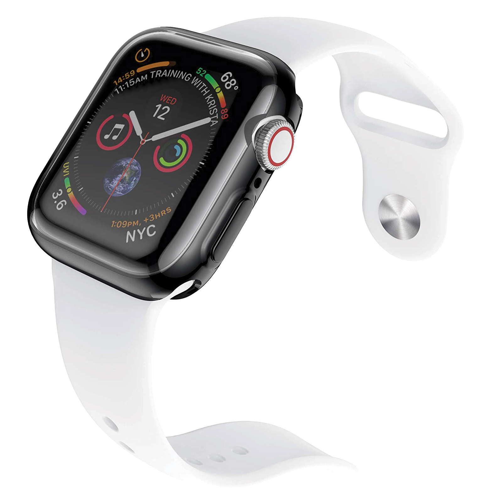 Base Bumper Tempered Glass for Apple Watch Series 1,2,3 Large (42mm)