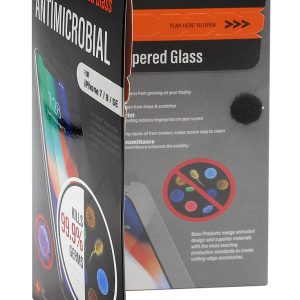 Base Tempered Glass Screen Protector for iPhone SE with anti-microbial