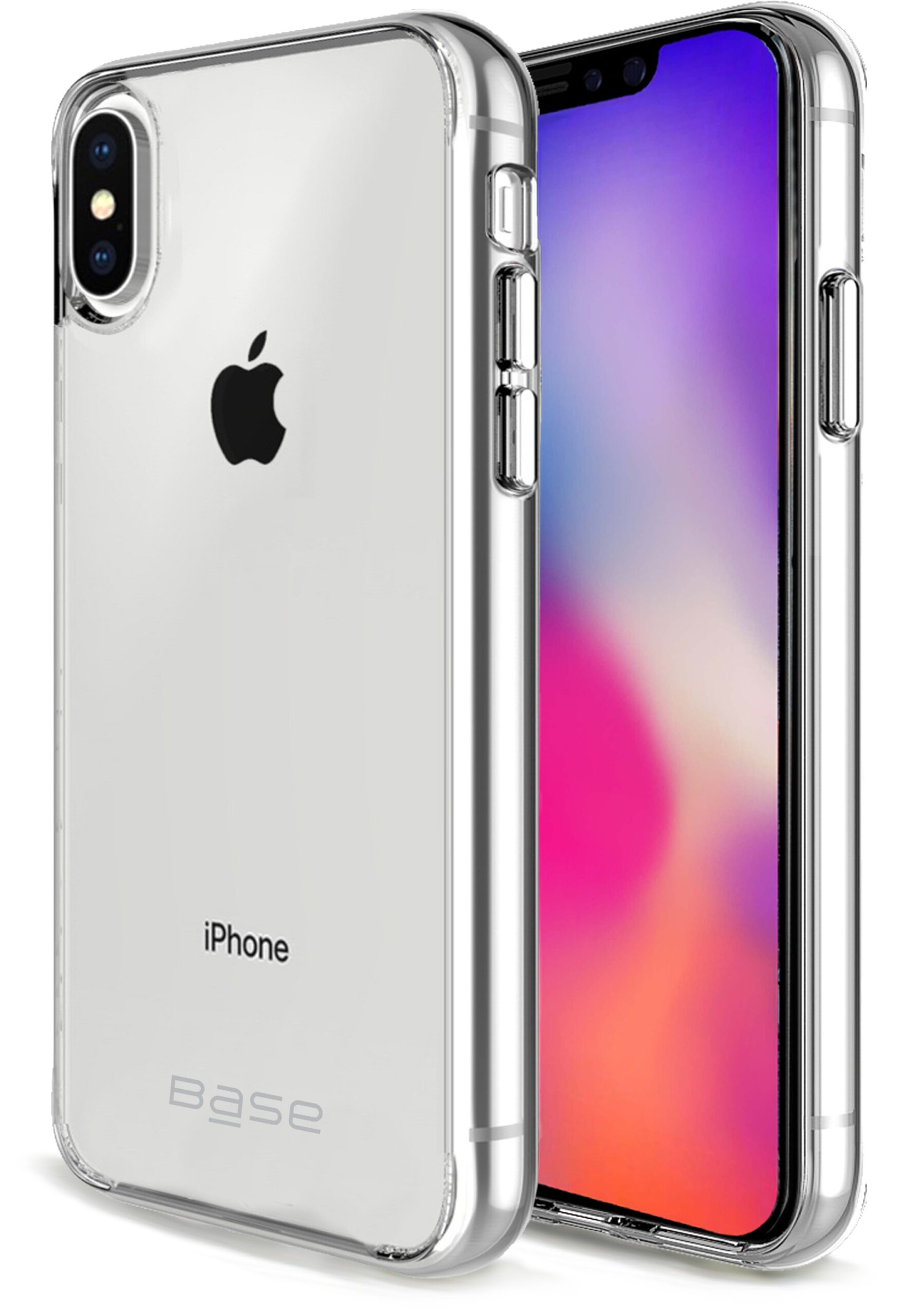 Base B-Air Crystal Clear Slim Protective Case For iPhone X Plus