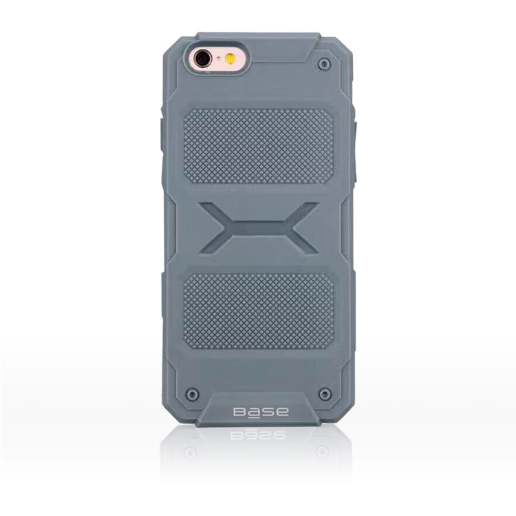 Base ProTech - Rugged Armor Protective Case for iPhone 6 Plus - Grey - BULK NO PACKAGING!