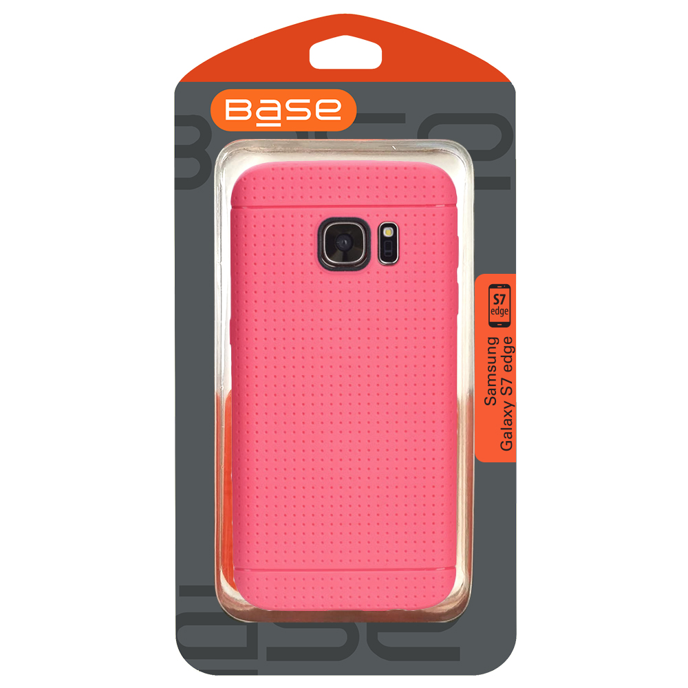 Base Dotted Soft Shell Case Samsung Galaxy S7 Edge - Pink