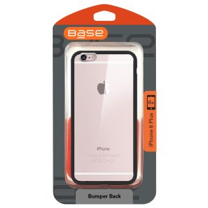 Base Bumper Back iPhone 6 Plus - Black/clear