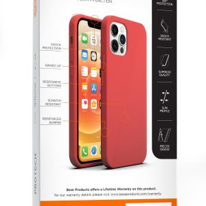 Base Liquid Silicone Gel/Rubber Case iPhone 12 Pro Max (6.7) - Red