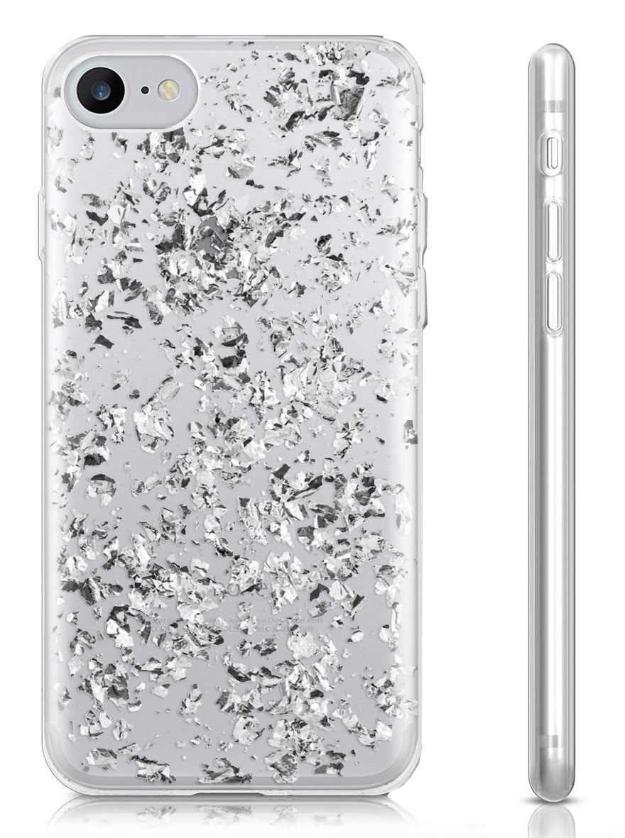 Base Glimmering Protective Case For IPhone 7 / 8 Plus - Silver