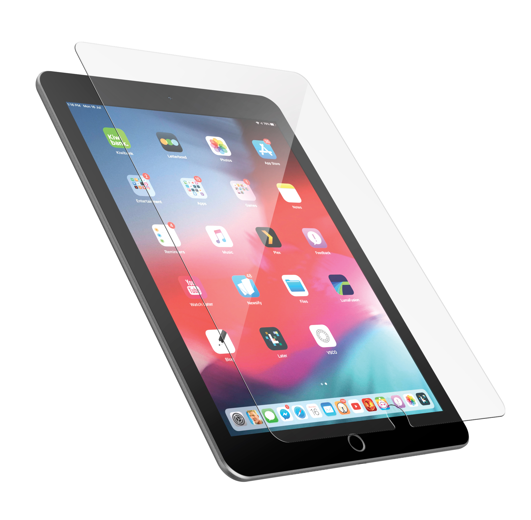 Base Tempered Glass Screen Protector for iPad Pro (5th/4th/3rd Gen)