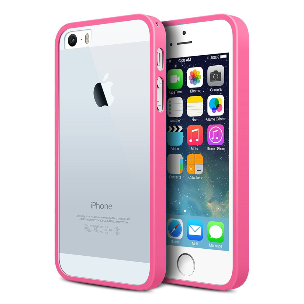 Base Premium Iphone 5 Bumper Back - Pink/clear