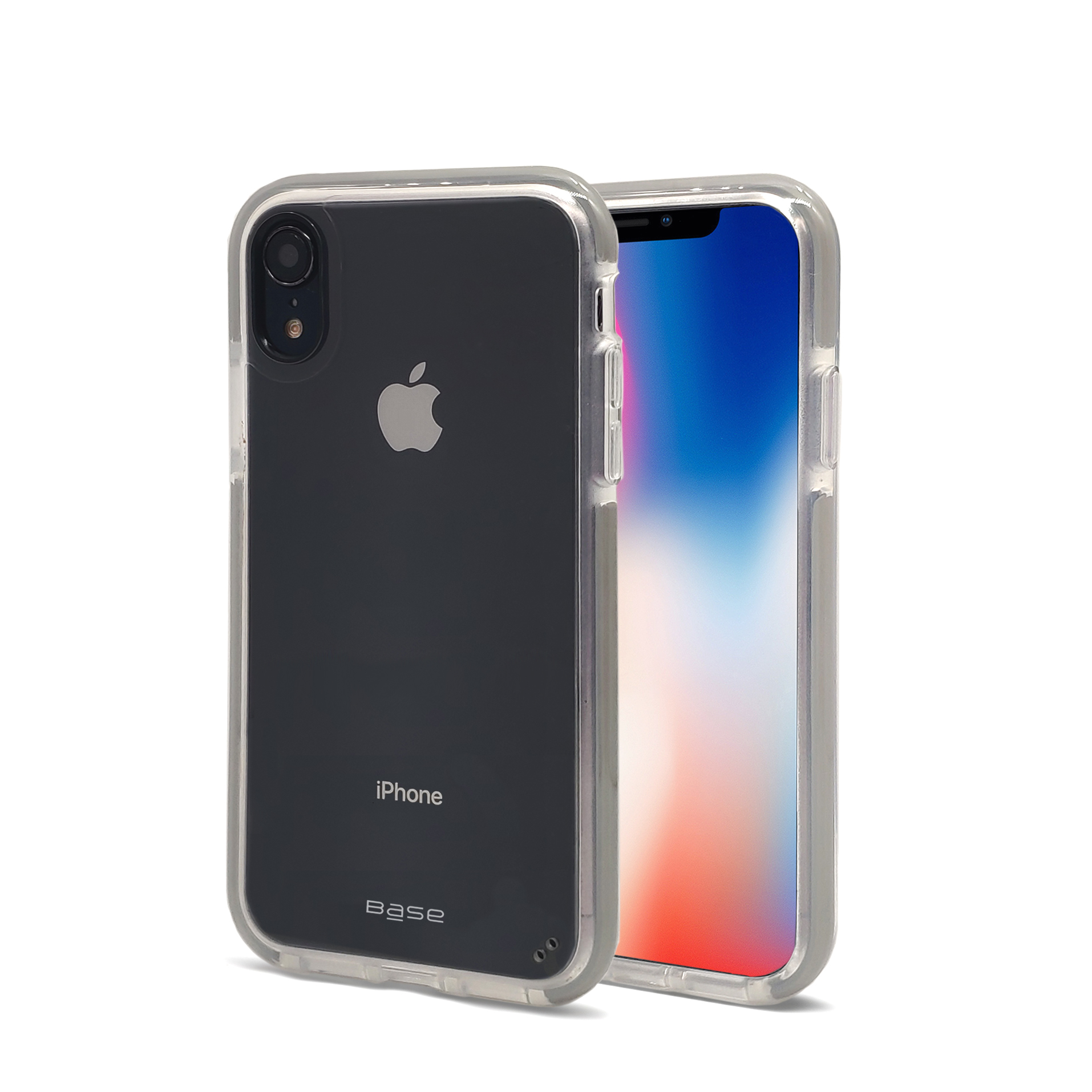 Smoke/Grey case protective with grey edges for iPhone XR cell phones