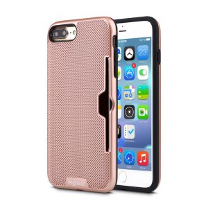 iPhone 7/8 Plus Rose Gold Credit Card Holder Case - Power Peak Products