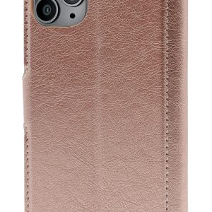 Rose gold folio wallet protective case for iPhone 12 Mini cell phones