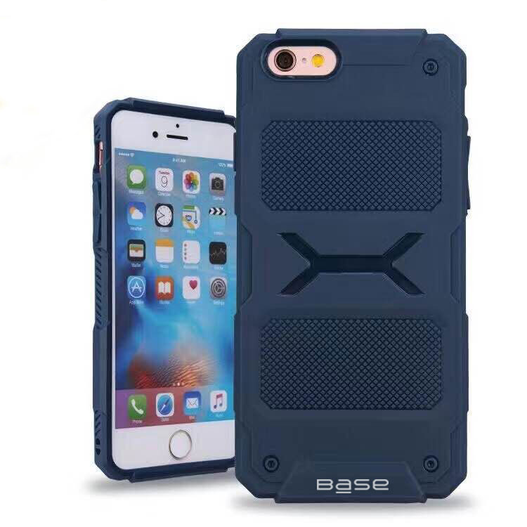 Base ProTech - Rugged Armor Protective Case for iPhone 6 Plus - Blue - BULK NO PACKAGING!