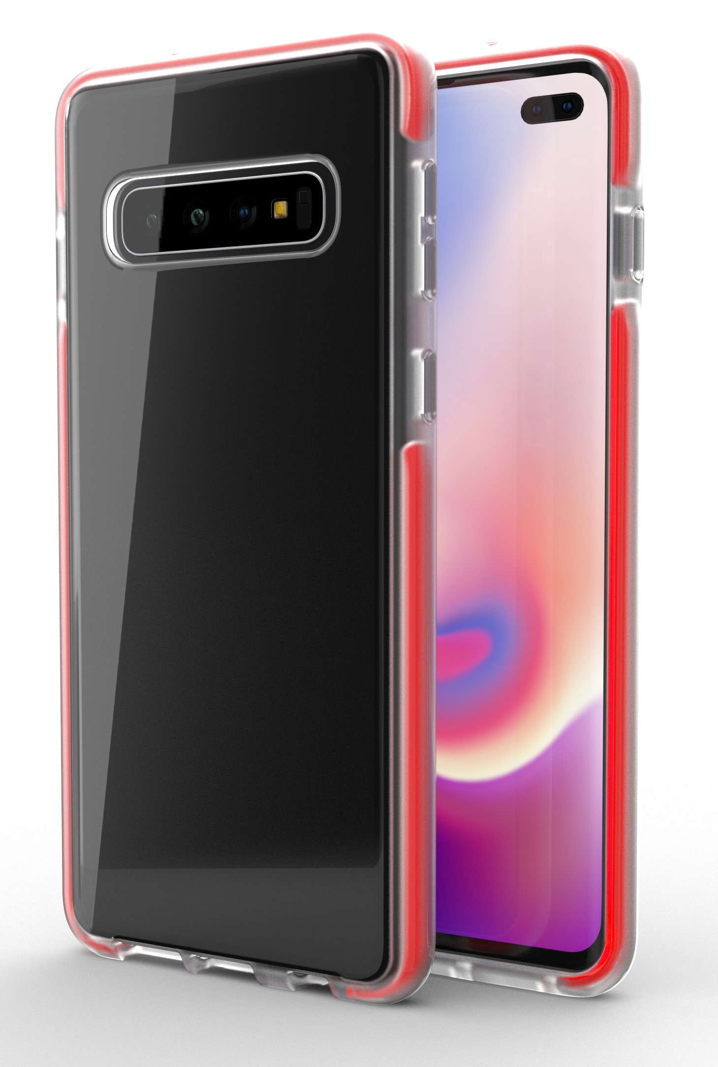 Base BorderLine - Dual Border Impact Protection for Samsung Galaxy S10 Plus - Red