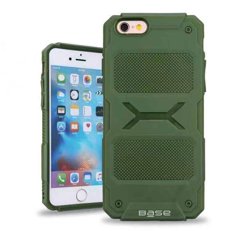 Base ProTech - Rugged Armor Protective Case for iPhone 6 Plus - Green - BULK NO PACKAGING!