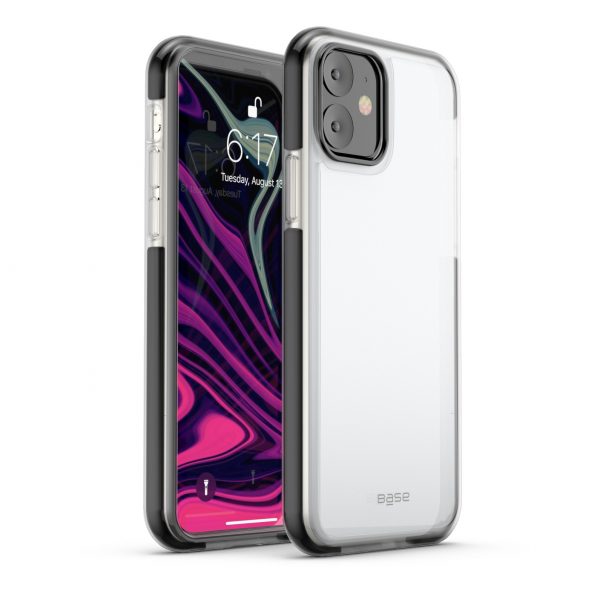 Clear slim case with black edge for iPhone 11 cell phones