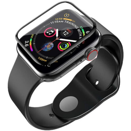Ultra Clear screen protector with black curved edge for Apple Watch Series 4/5/6/SE - 40mm