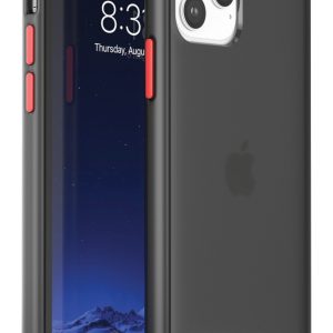 Base iPhone 12 / iPhone 12 Pro (6.1) - DuoHybrid Reinforced Protective Case  - Clear/Black