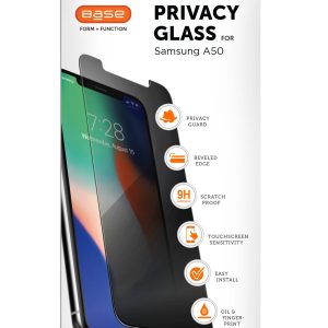 Base Tempered Privacy Glass for Samsung A50