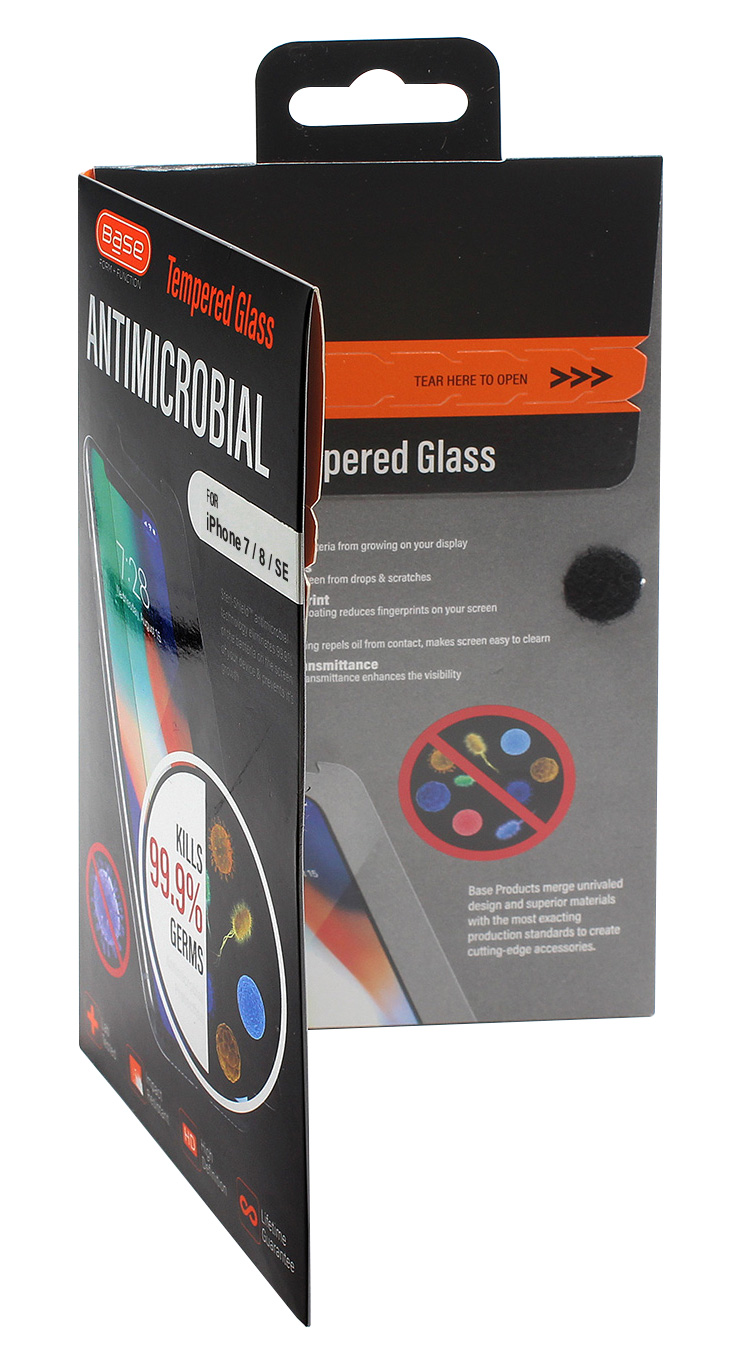 BASE PREMIUM TEMPERED GLASS SCREEN PROTECTOR FOR iPhone 12 Pro Max (6.7) WITH ANTI-MICROBIAL