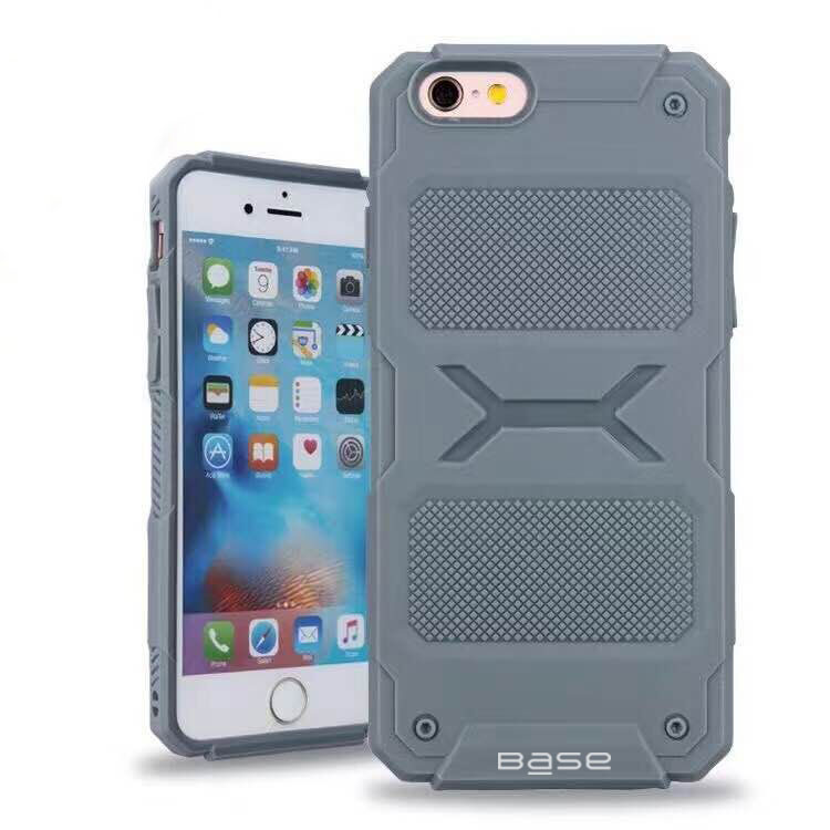 Base ProTech - Rugged Armor Protective Case for iPhone 6 - Grey - BULK NO PACKAGING!