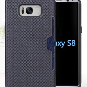Base DuraFit Stowaway - Dual Layer Protective Credit Card Case for Samsung Galaxy S8 Plus - Blue