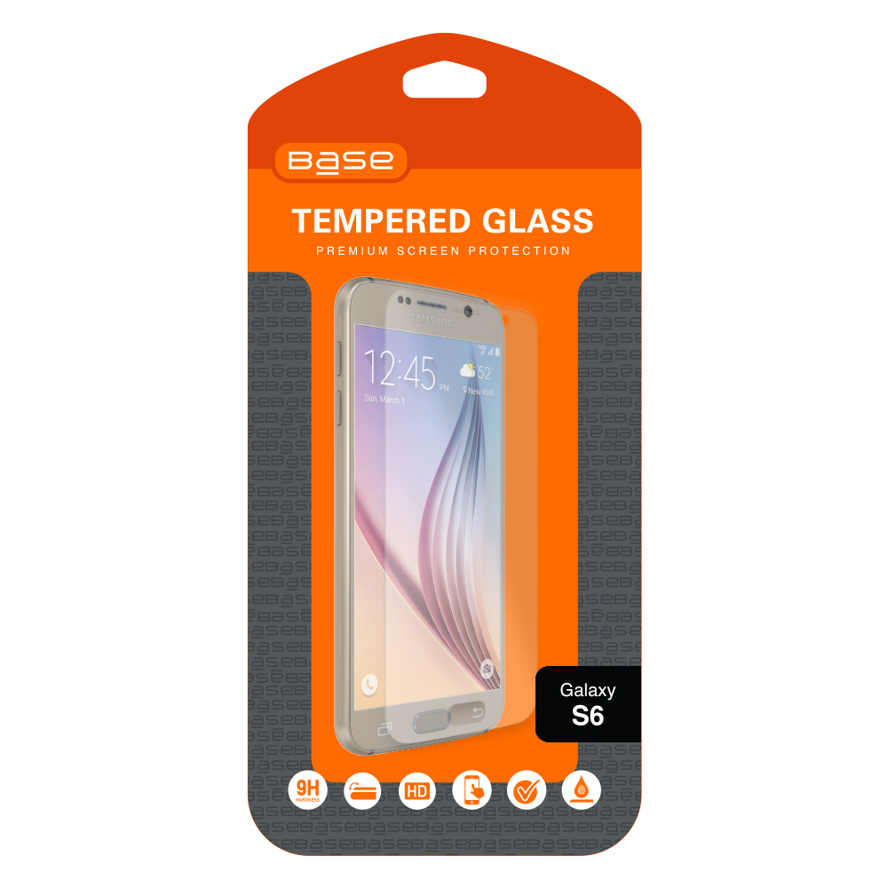 Base Premium Tempered Glass Screen Protector For Galaxy S6