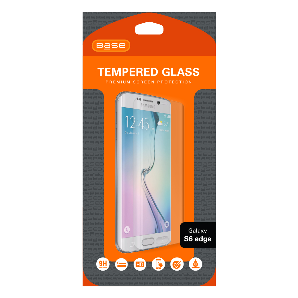 Base Premium Tempered Glass Screen Protector For Galaxy S6 Edge