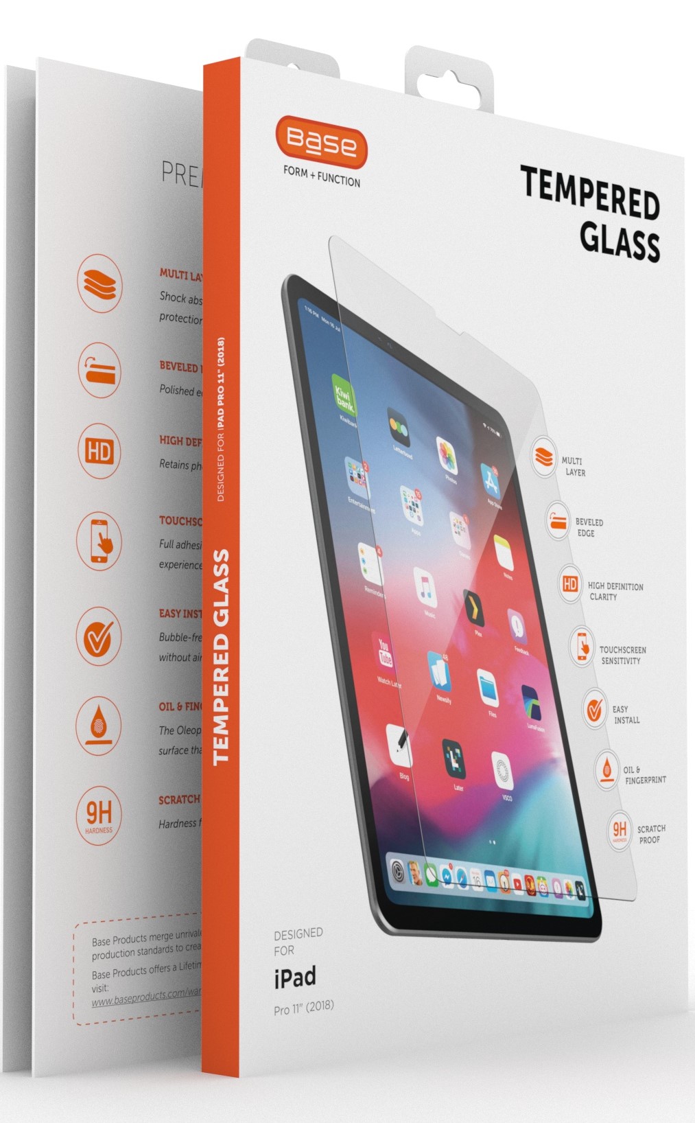 Base Premium Tempered Glass Screen Protector for iPad Pro & iPad Air4 {10.9"/11" inch} 2019/2020/2021