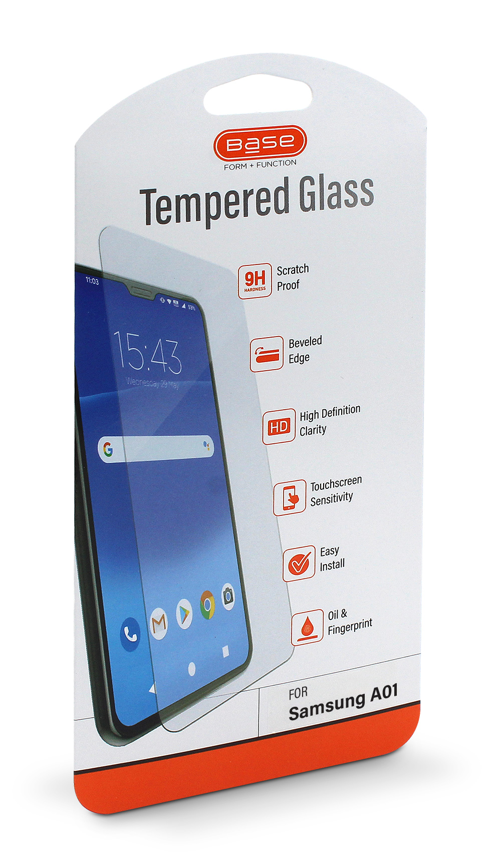 Base Tempered Glass Screen Protector for Galaxy A01