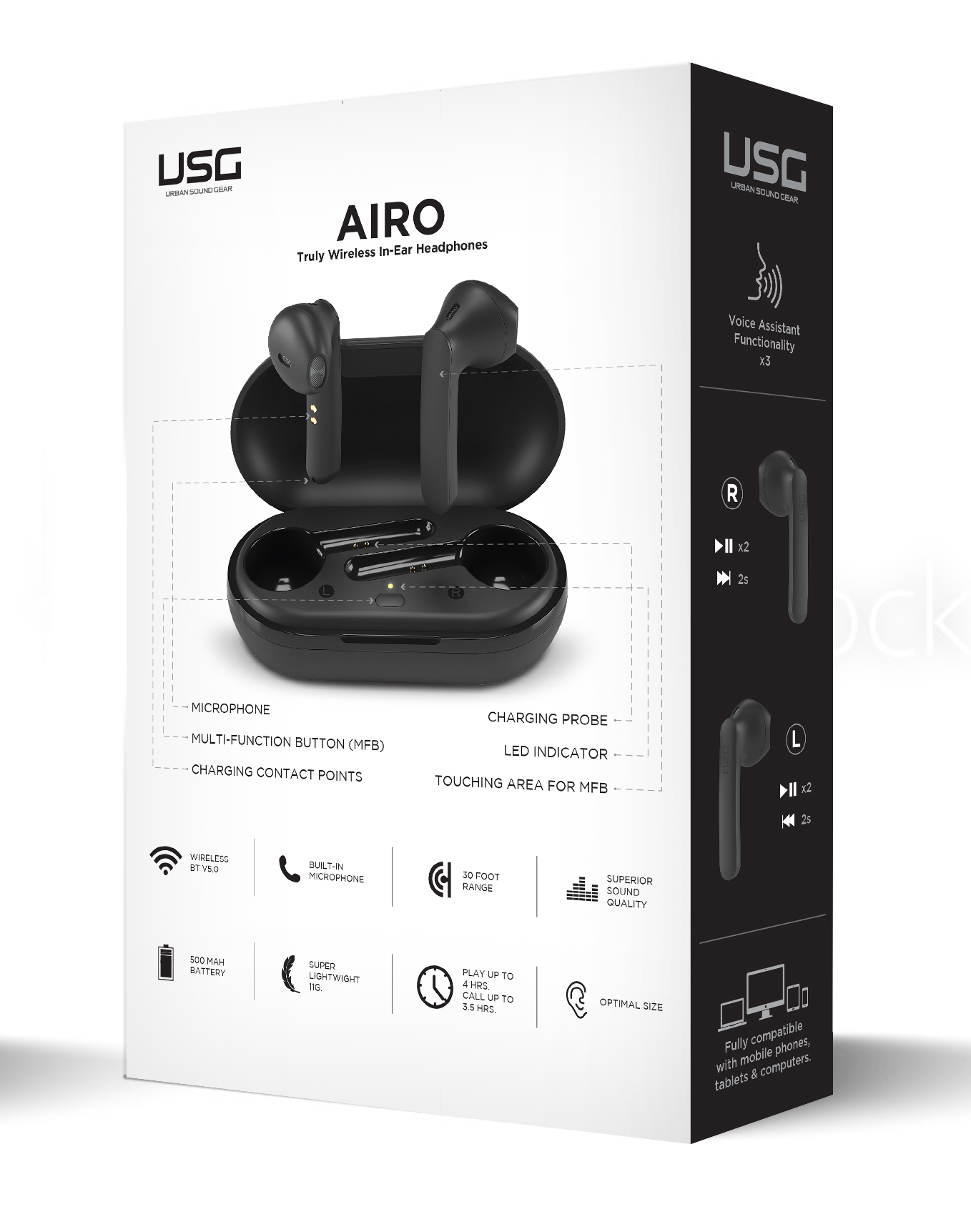 USG Airo True Wireless Bluetooth Earbuds