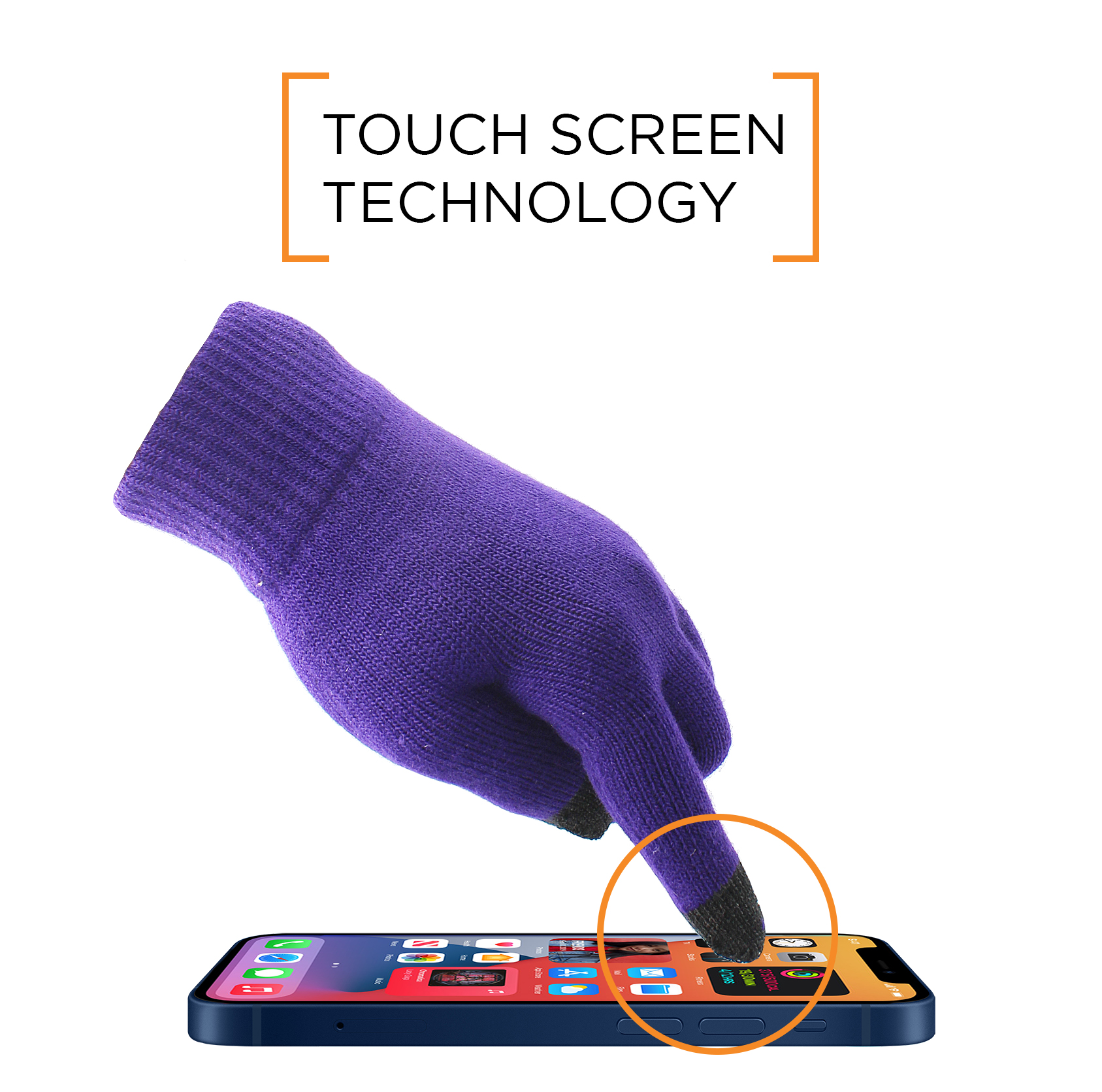 Smart Touch Glove - Purple