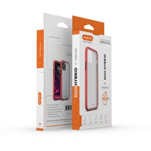 Base DuoHybrid Protective Case - iPhone 11 Pro Max - Clear/Red