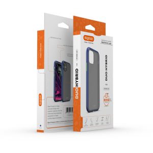 Base  IPhone 11 (6.1)  -DuoHybrid Reinforced  Protective Case - Smoke/Blue