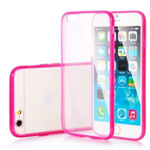 Premium Iphone 6 Bumper Back - Pink/clear