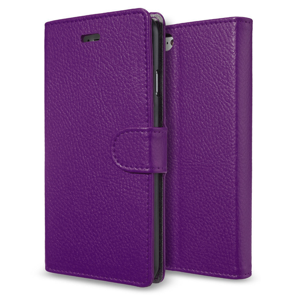 Base Leather Flip Case Iphone 6 - Purple