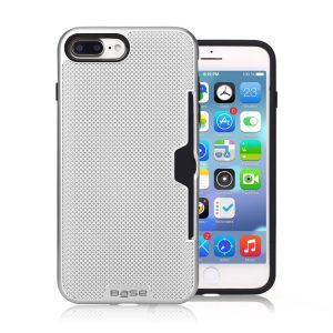 iPhone 7/8 Plus Silver Credit Card Holder Case - Power Peak Products