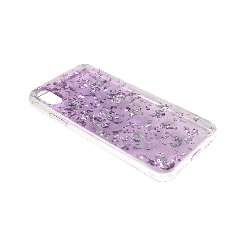 Base CharismaGlimmer - Glimmering Protective Case for iPhone X - Purple
