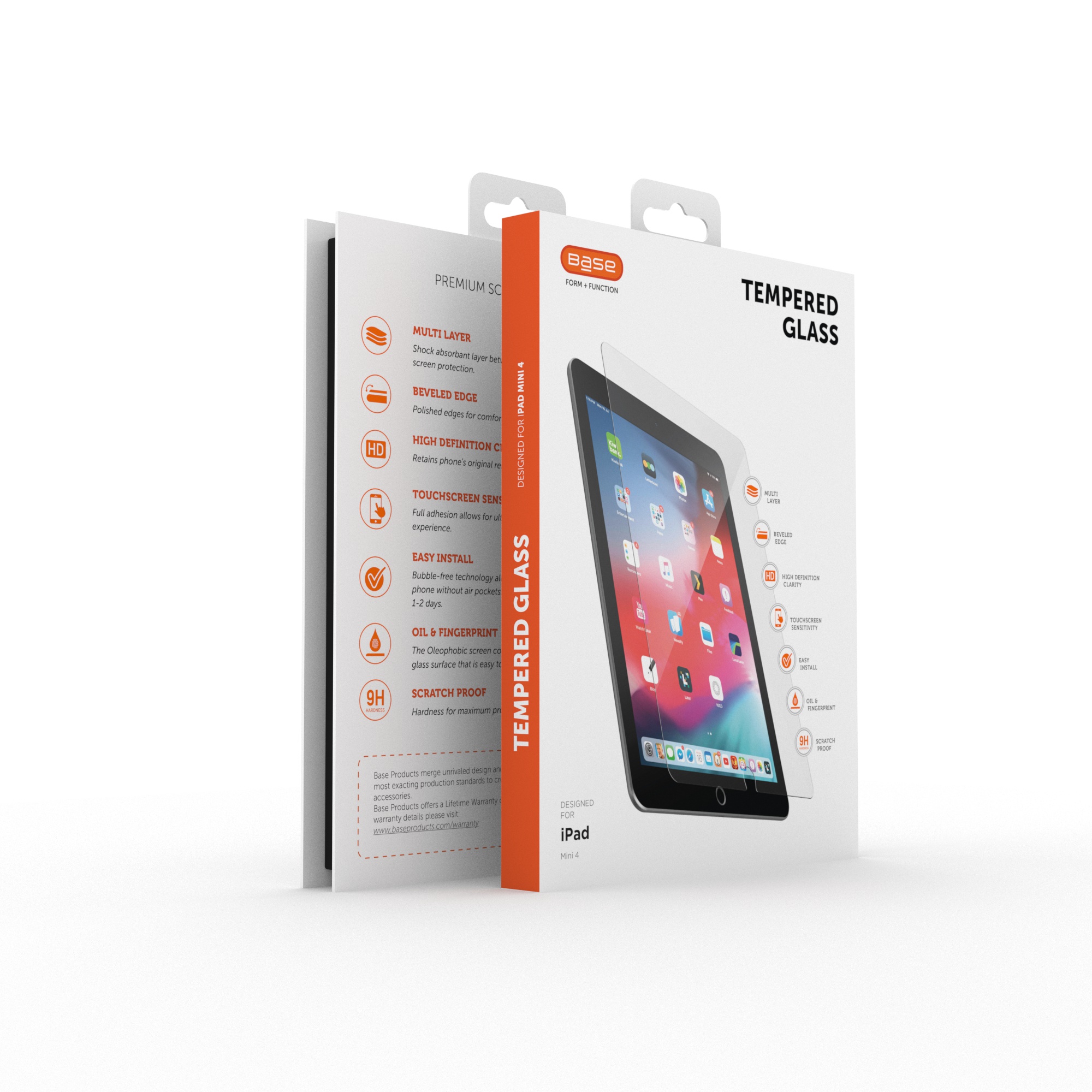 Base Premium  Tempered Glass Screen Protector for iPad Mini 4 & 5 {7.9 inch}