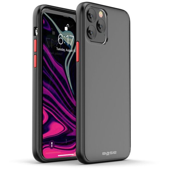Clear/black slim case protector for iPhone 11 Pro cell phones
