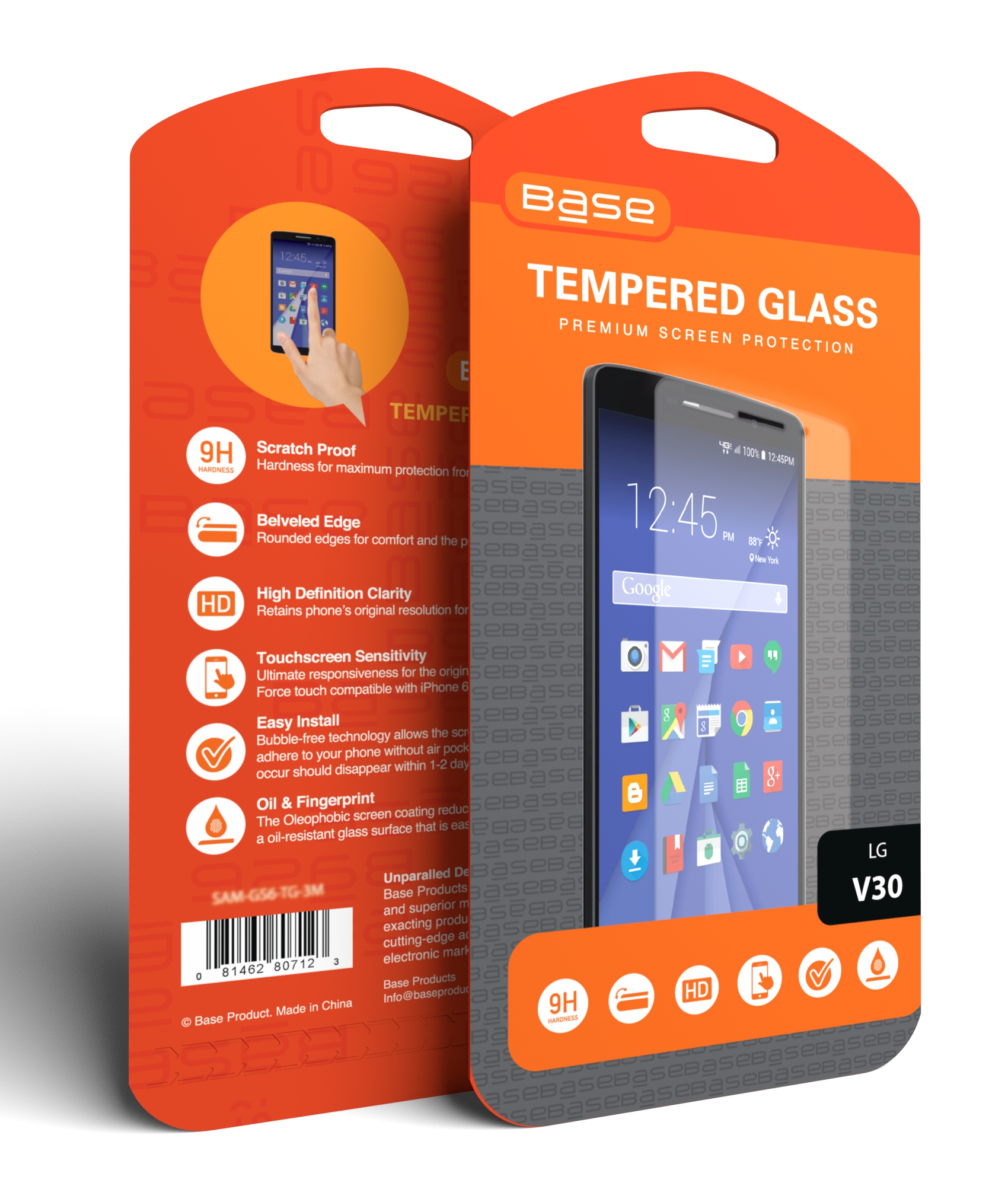 Base Premium Tempered Glass Screen Protector for LG V30