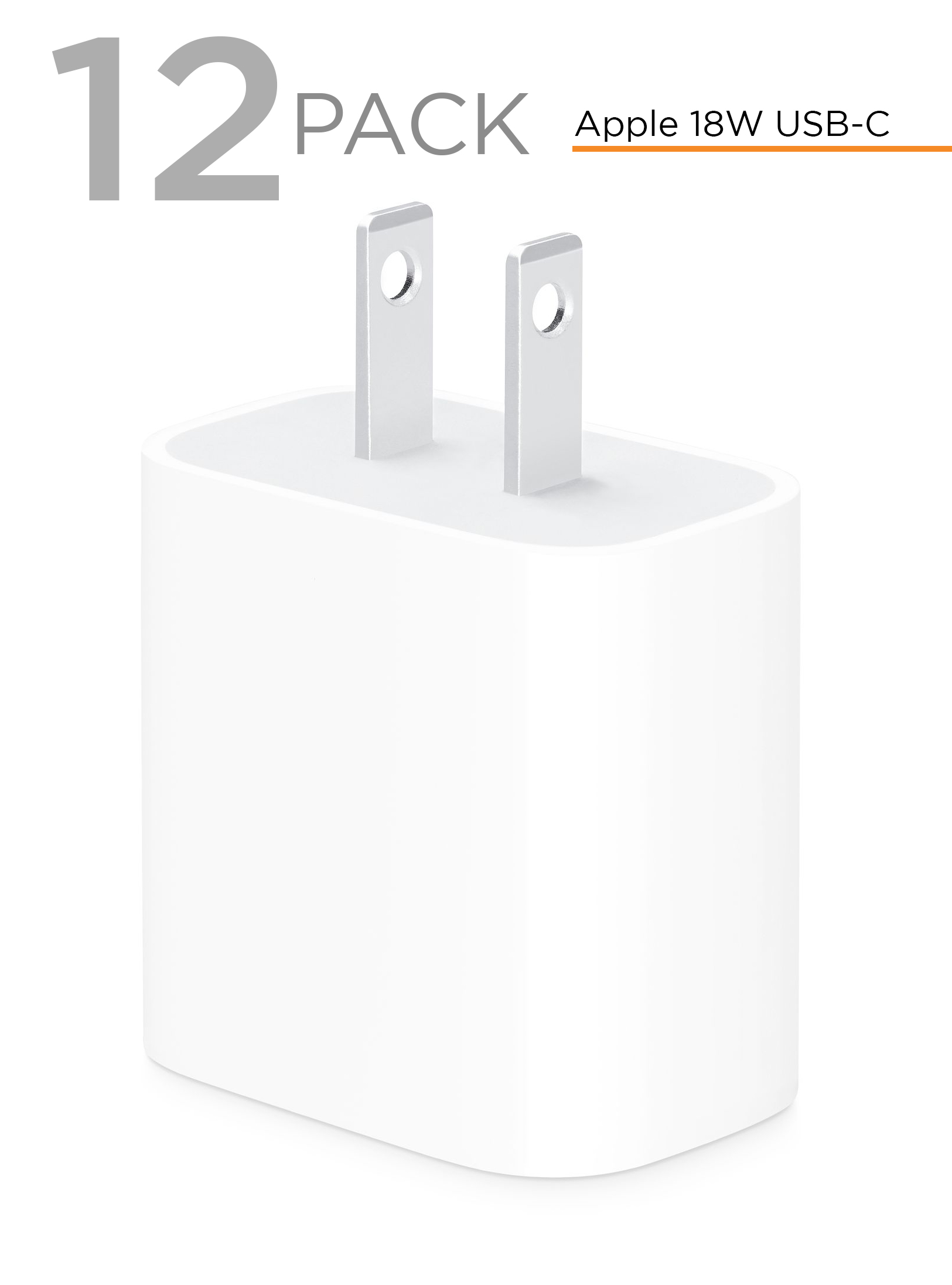 Apple Original 18W USB-C Power Adapters - 12 Pack