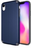 Blue thin rugged case protector for iPhone XR cell phones