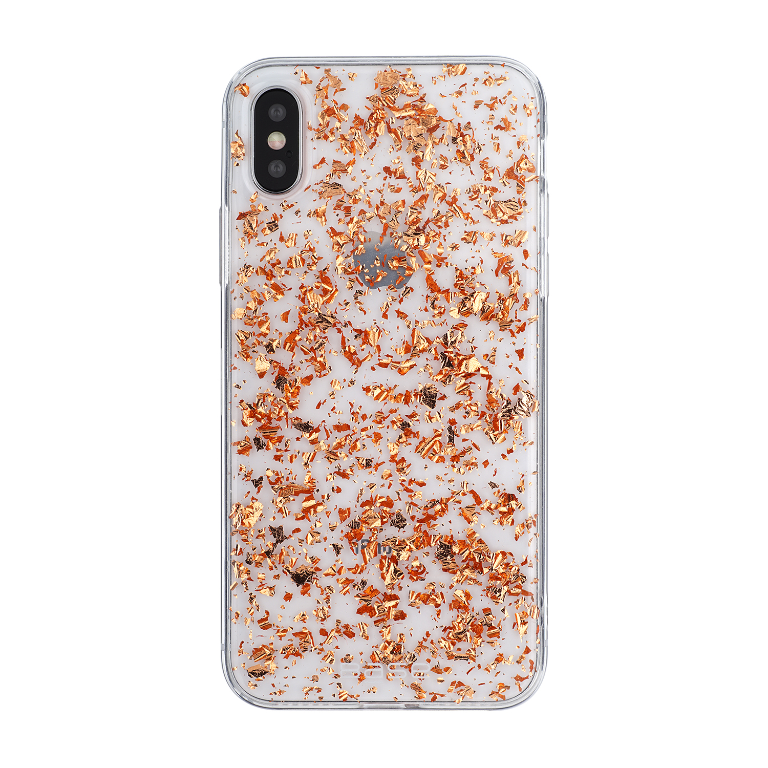 Base CharismaGlimmer - Glimmering Protective Case for iPhone X - Rose Gold