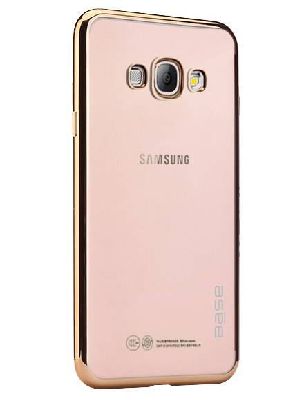 Base Aero Glaze - Electroplate Clear Slim Protective Case for Samsung S8 - Gold
