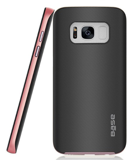 Base DuraSlim Fiber - Protective Case with Reinforced Bumper for Samsung Galaxy S8 - Rose Gold