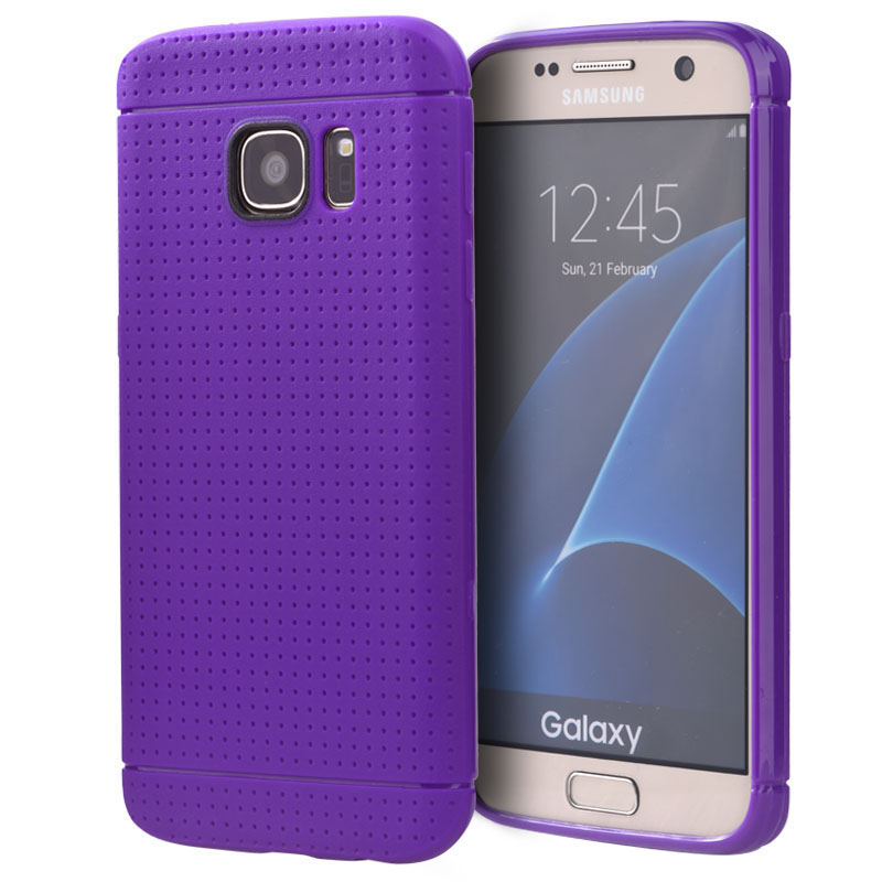 Base Dotted Soft Shell Case Samsung Galaxy S7 Edge - Purple