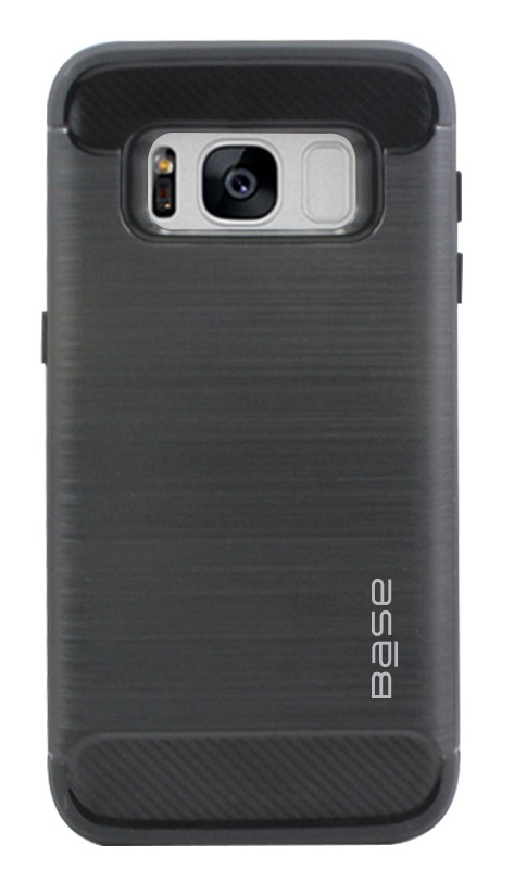 Base ProSlim - Sleek Brushed Protective Case for Samsung Galaxy S8 - Black